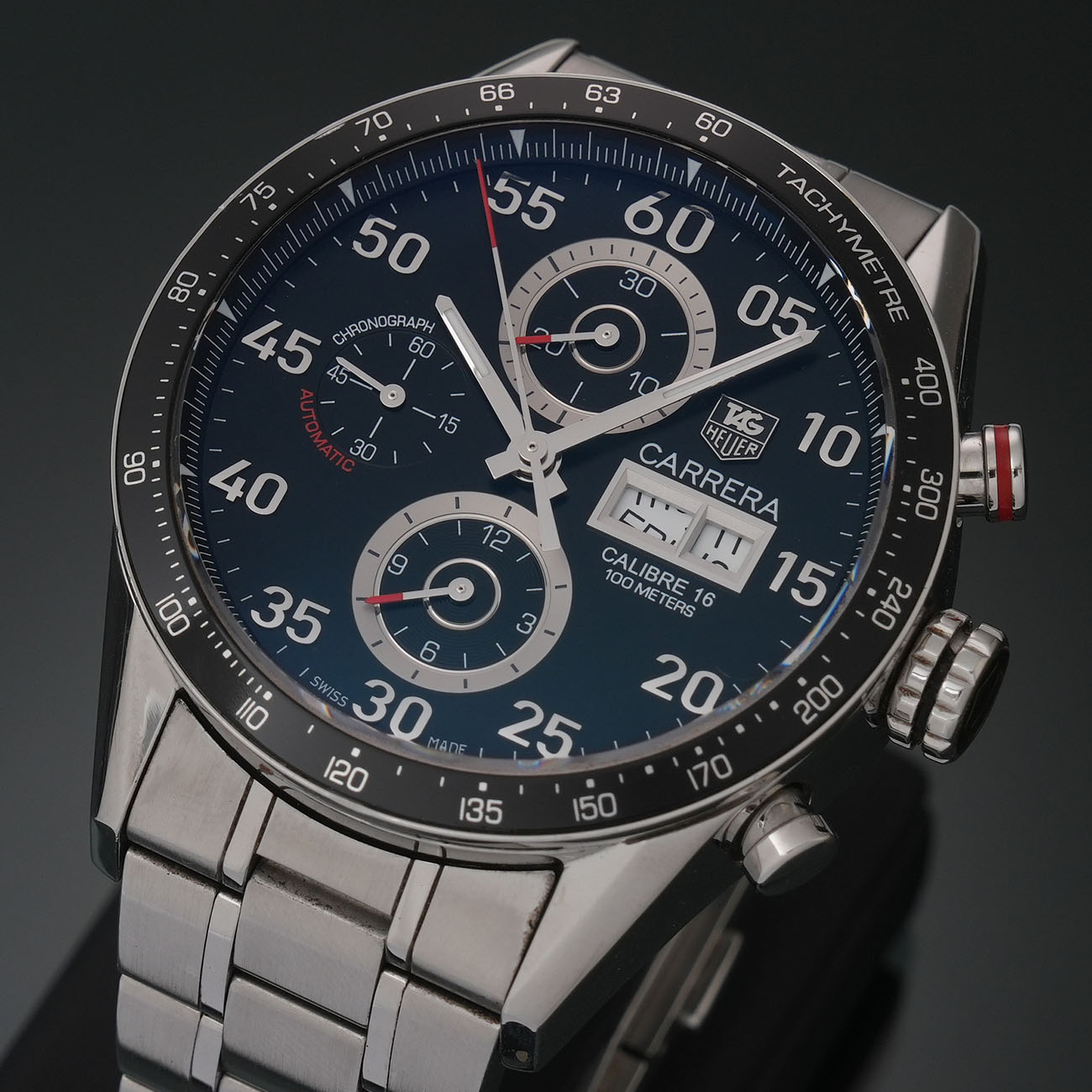 TAG HEUER(USED)태그호이어 까레라 데이데이트 스틸 크로노 CV2A10-0